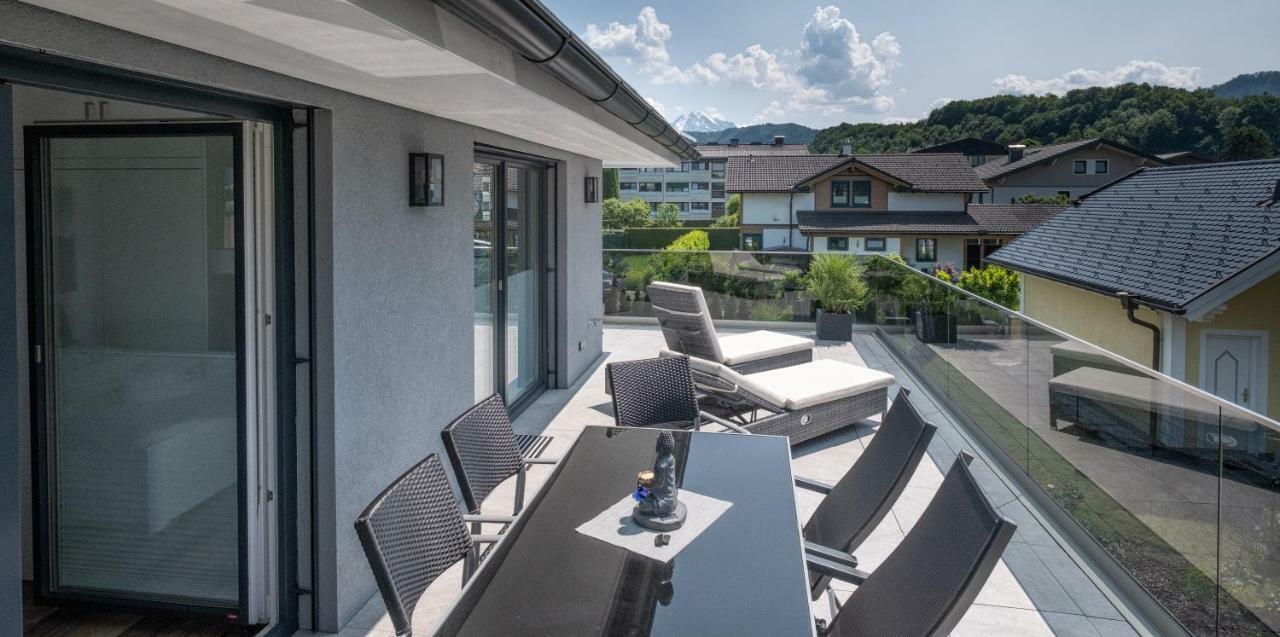 Luxurioese Penthaus Wohnung Anif Bagian luar foto